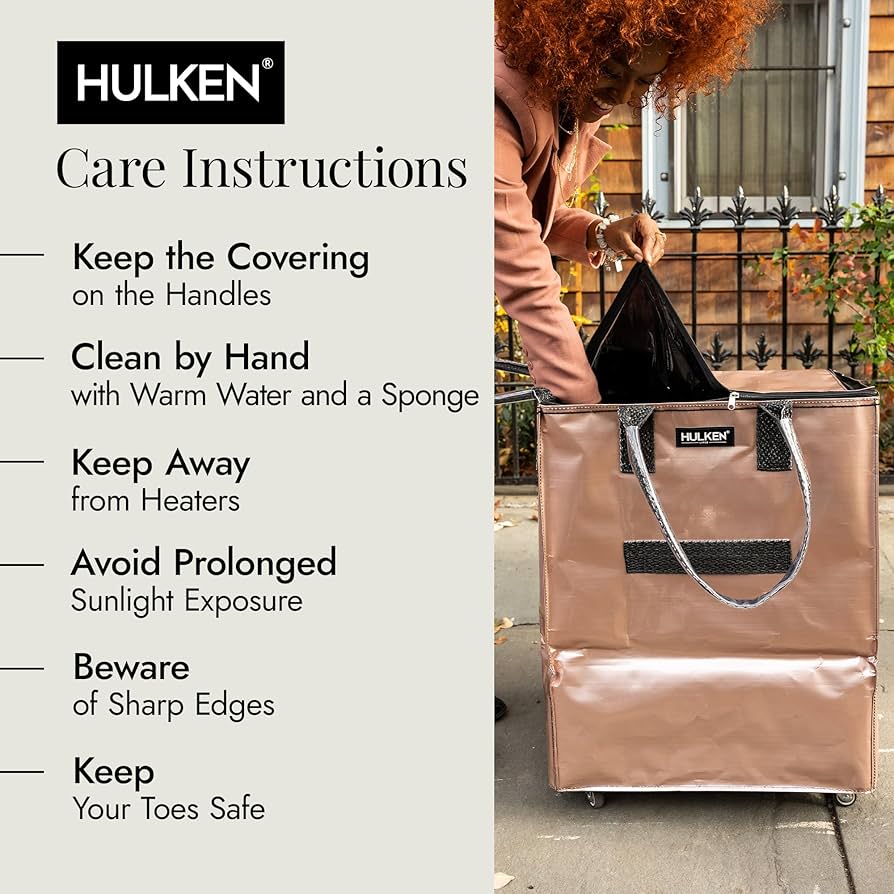 【新品】HULKEN ハルケン ローリング トートバッグ M ローズゴールド Amazon.com: (Large, Rose Gold) Reusable Grocery Bag On